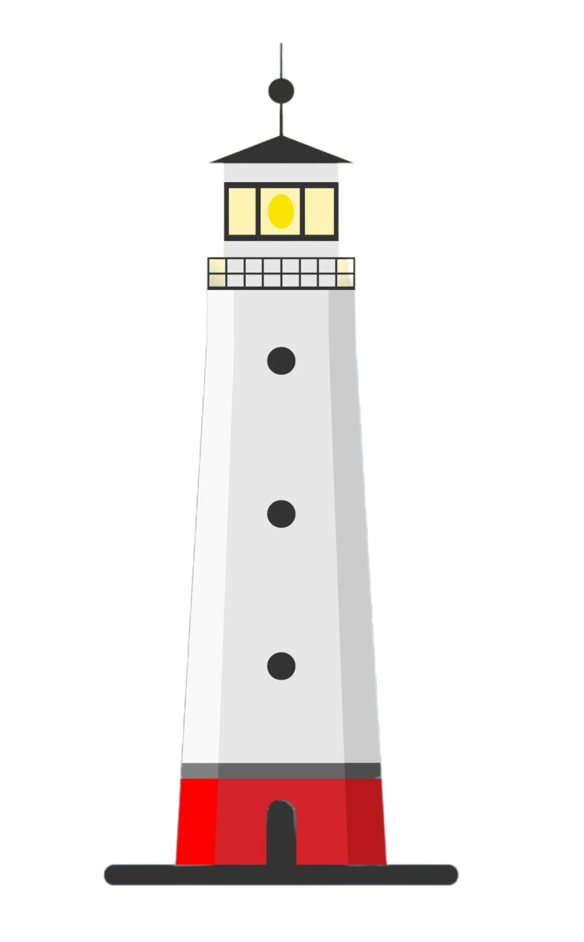 An illustrated lighthouse
